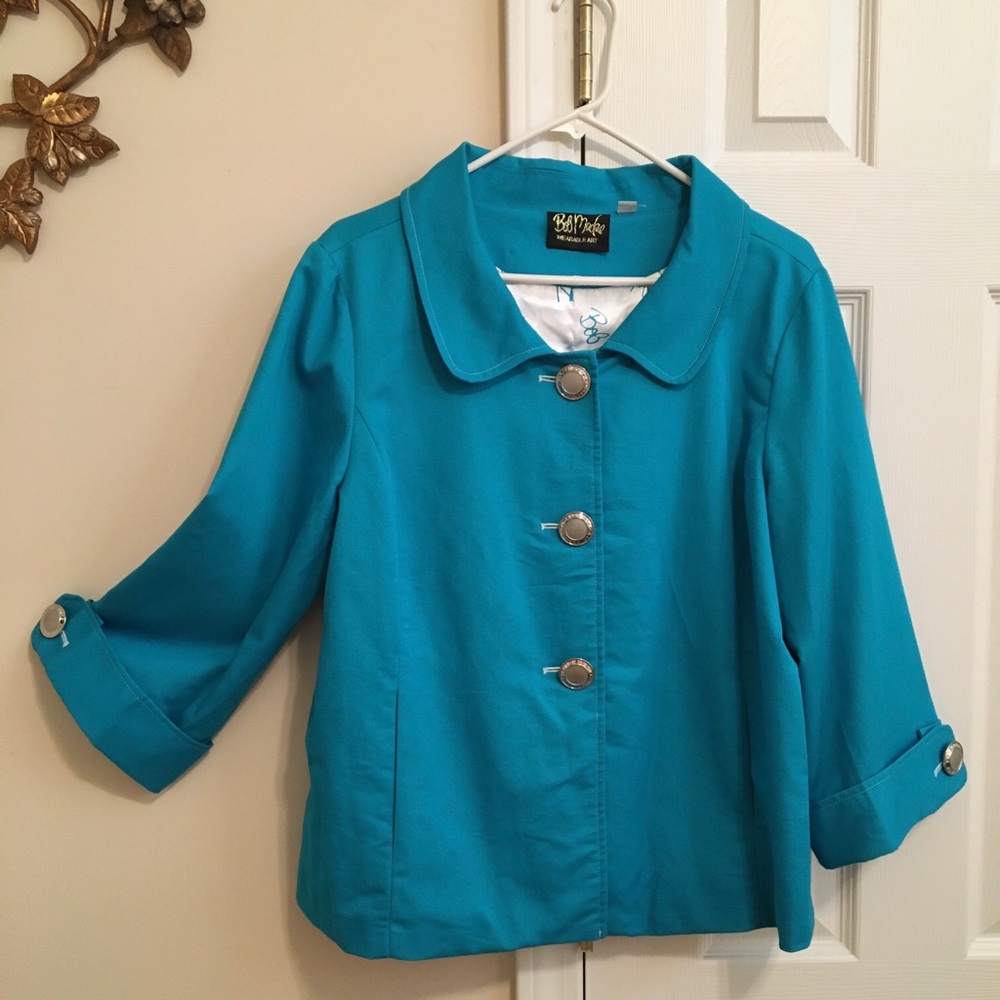 Bob Mackie Blue Dressy Jacket